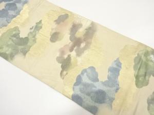 アンティーク　雲に古典柄織り出し袋帯（材料）